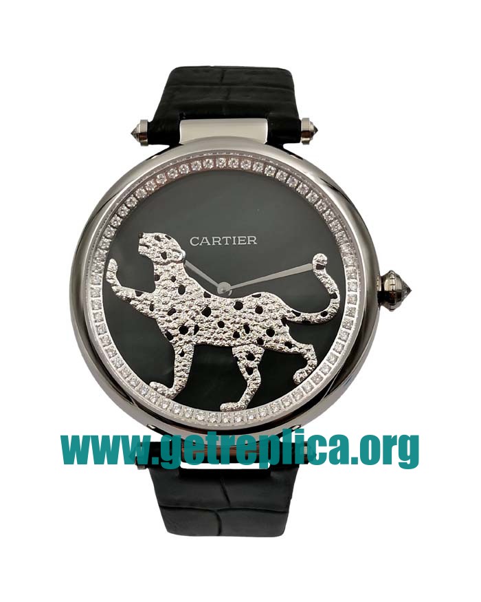 UK Black Dials Steel Cartier Promenade D’une Panthère HPI00690 42MM Replica Watches