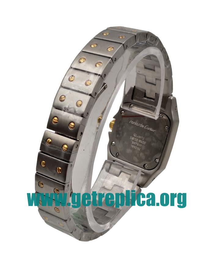 UK Silver Dials Steel And Gold Santos De Cartier W20012C4 24MM Replica Watches