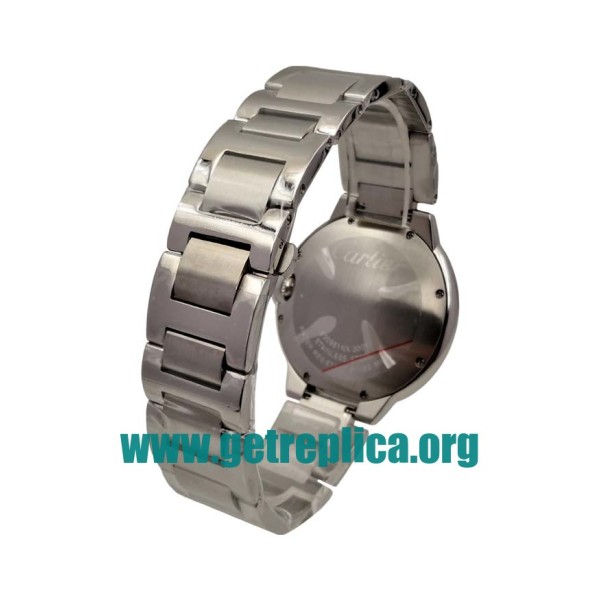 UK Silver Dials Steel Cartier Ballon Bleu W69012Z4 42MM Replica Watches