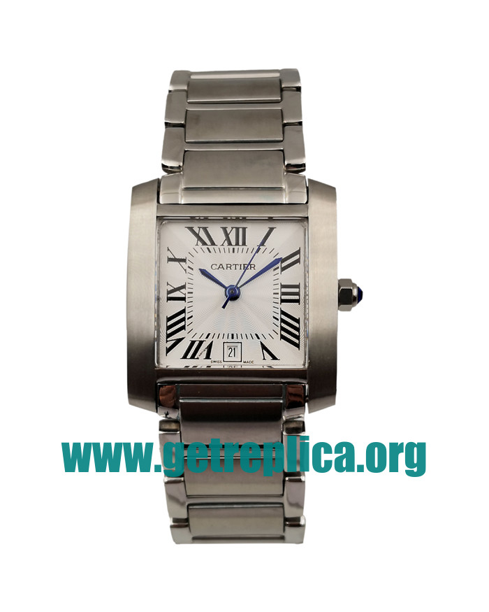 UK White Dials Steel Cartier Tank Francaise W51002Q3 28MM Replica Watches